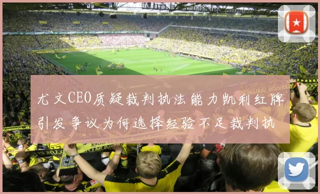 尤文CEO质疑裁判执法能力凯利红牌引发争议为何选择经验不足裁判执法欧冠比赛